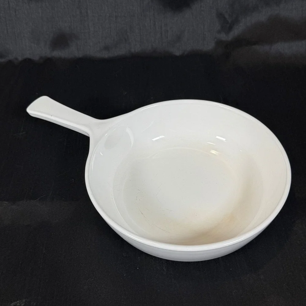 Vintage Corning Ware Blue Cornflower P-41 Petite Pan and White Skillet Set